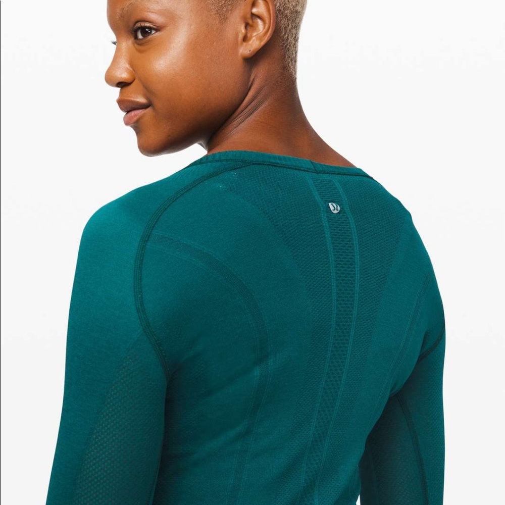 LuluLemon Swiftly Tech Long Sleeve Crew Emerald